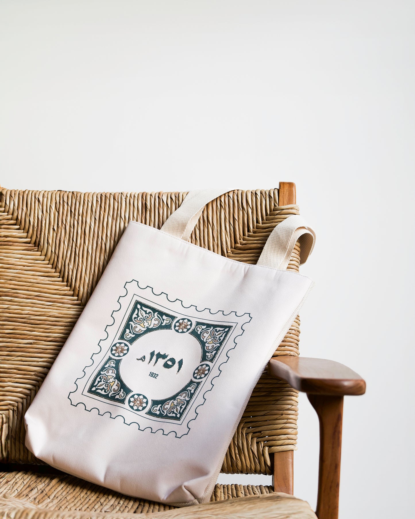 Concept 68 - Saudi Stamp Embroidery Tote bag